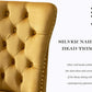 Velvet Tufted Dining Chair Set Of 2 With Nailhead Trim