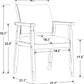 Mid Century Modern Walnut Dining Chairs With Beige Fabric