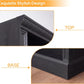 Five Tier Black Finished Wooden Adjustable Bookcase