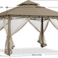 10x12 WeatherResistant Gazebo With Mosquito Netting