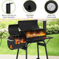 43Inch Charcoal Grill With Offset Smoker OutdoorPatio