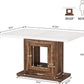 47 Inch Pedestal Dining Table For Small Kitchen Use