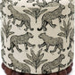 Dex Taupe Leopard Jacquard Ottoman Fully Assembled