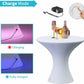 Rechargeable LED Hourglass Cocktail Table With Remote