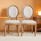 Phinnaeus Beige Polyester Fabric Dining Chairs Set Of 2