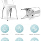 Tolix Style Metal Dining Chair White Stackable Set Of 4