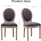 French Country Dining Chairs Set of 4 Oak Wood Round Back