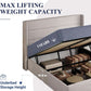 Queen Size Lift Up Storage Bed With Hydraulic Headboard