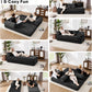 79 Inch Convertible Sofa Bed Black Luxurious Comfort-4