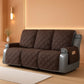 Waterproof Three Seater Recliner Sofa Cover Chocolate