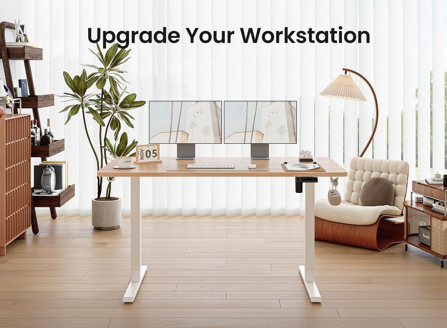 48x24 Inches Electric Height Adjustable Standing Desk