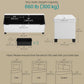Cloud White Leatherette Storage Ottoman Bench 15x43
