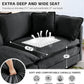 Grey Modular Sectional Sofa With Flexible Configuration