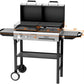 Propane Charcoal Grill Multifunctional Lid Outdoor Backyard