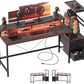 Multifunctional Gaming Desk With Integrated LED Lighting