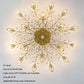 Crystal Luster Ceiling Light Chandelier Semi Flush