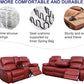 Bonded Leather Living Room Sofa And Loveseat Red Recliner