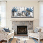 Blue Hydrangea Floral Wall Art Gallery Canvas Artwork