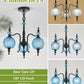 Cerulean Vintage Three Light Pendant Ceiling Fixture