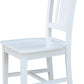 Set of Two White San Remo Splatback Dining Chairs
