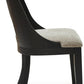 Pair Herringbone Dining Chair Black Gray For Kitchen