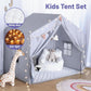 Oversized Gray Indoor Playhouse Tent With Illumination