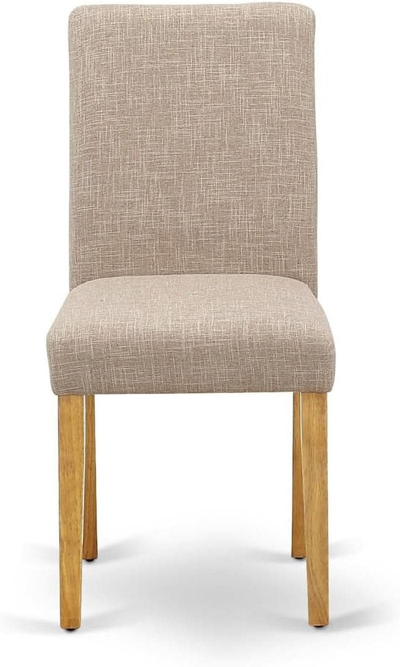 Abbott Parson Dining Chairs Light Tan Linen Set of 2