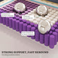 Luxurious King Velvet Upholstered Platform Bed Beige
