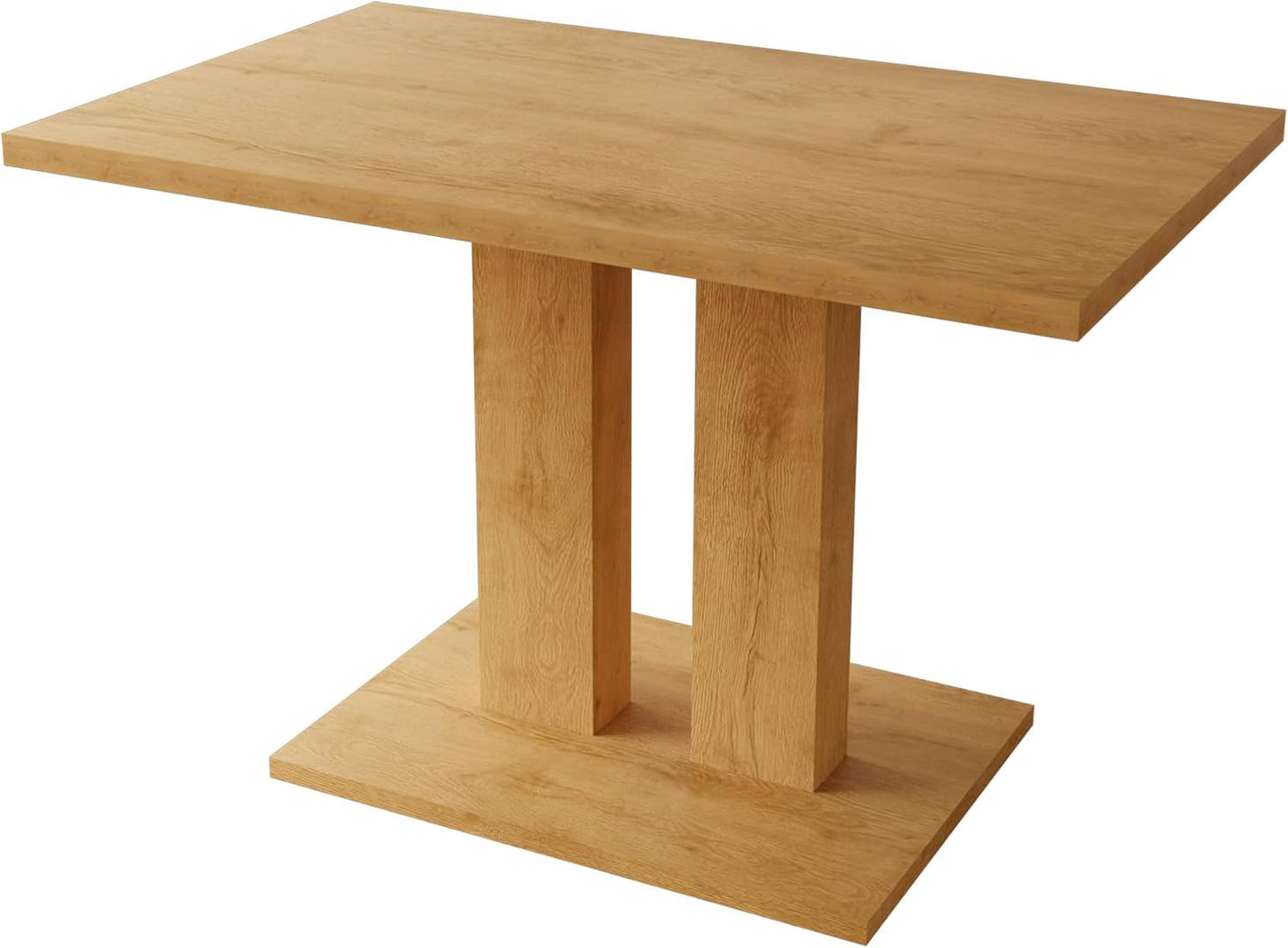 Contemporary Oak Rectangular Dining Table 46 Inches