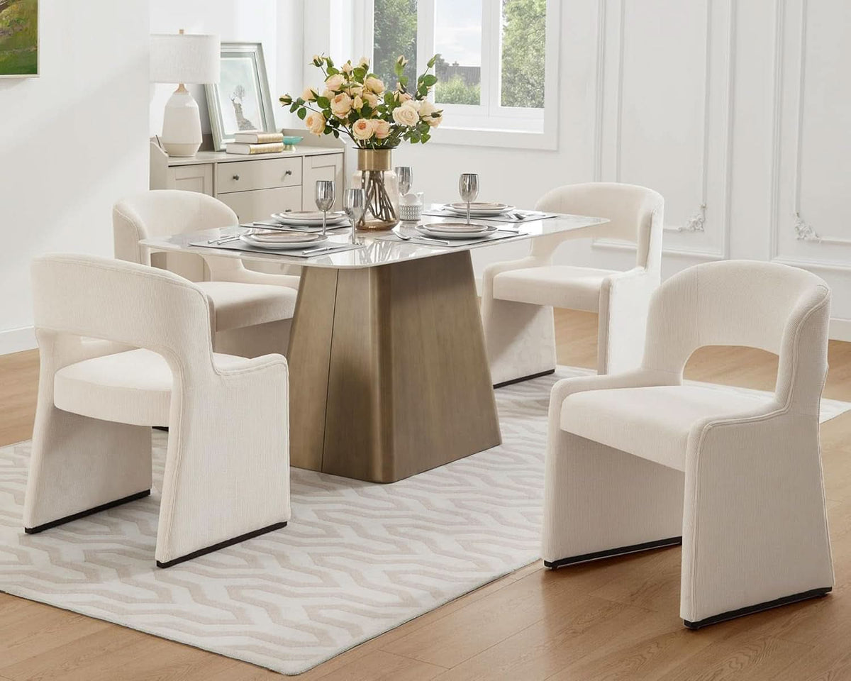 Grey Slipcovered Dining Chair Ultra Comfortable Seating