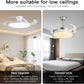 42 Inch Retractable Ceiling Fan Featuring Lighting