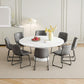 SlateGrey 18Inch Faux Leather Dining Chairs Set Of Two