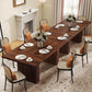 78Inch Walnut Rectangular Dining Table Waterproof Finish