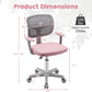 Kids Desk Chair Pink Height Adjustable Lumbar Support