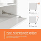 White TV Stand With Generous Storage LED Illumination