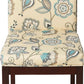 Dakota Upholstered Parsons Chair Avignon Sky Espresso Legs