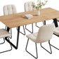 67 Inch Expandable Dining Table Set With Six Chairs