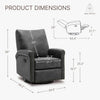 Large Leather Recliner Chair With Swivel Rocker Living Room
