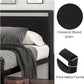 Sturdy Metal Platform Bed Frame With Wooden Headboard 800Lb
