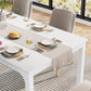White Rectangular Dining Table 71 Inches Household