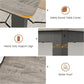 79 Inches Industrial Dining Table Greywashed Finish