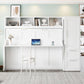 Snow White Murphy Wall Bed Industrial Locking Mechanism-4