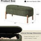 Green Oversized Storage Solution Bench Ottoman Bedroom