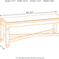 Bolanburg Upholstered Dining Bench Antique White Finish