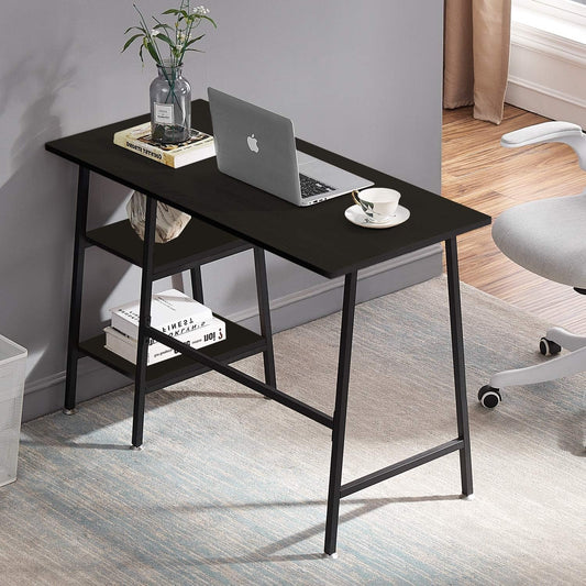 FortyThreeInch Industrial Versatile Desk With Shelves