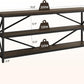 Industrial Sofa Table Seventy Point Eight Inch Matte Black