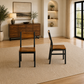 Extendable Oval Dining Table Set WalnutWood Chairs