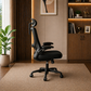 Tribesigns Reversible 5-Drawer Computer Desk & Marsail Mesh Office Chair Set Black