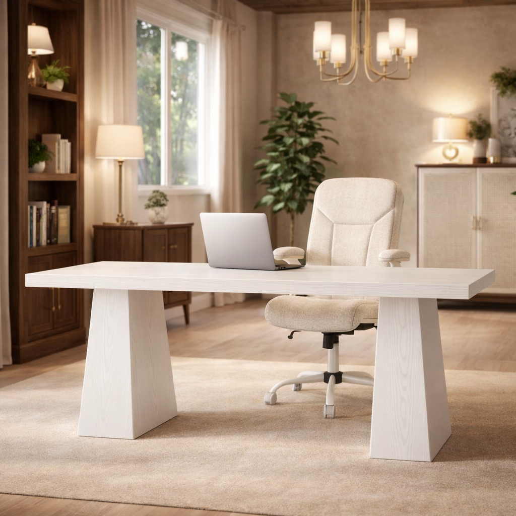 White 63Inch UltraExecutivePremium Desk Chair Ergonomic