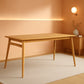 Mid-Century Solid English Ash Dining Table 59-Inch